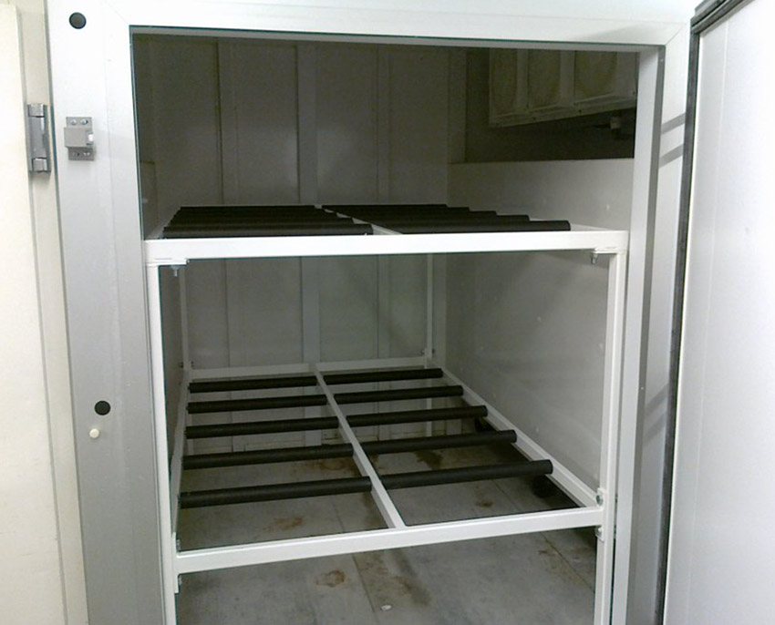 Bespoke storage racking system built for mortuary
