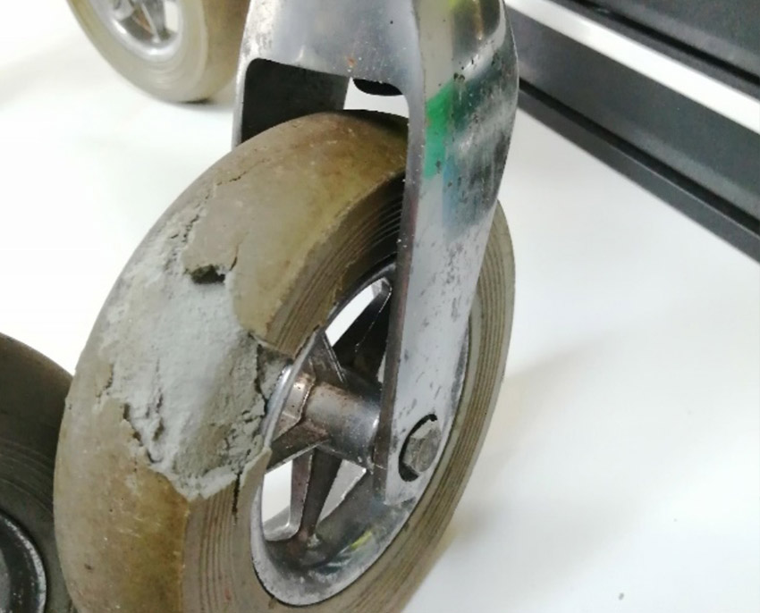 Repairs to stretcher and trolley wheels